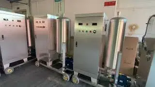 Ozonated water machine with Nano pump and mixing tank