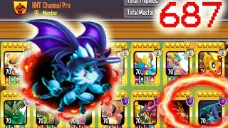Dragon City HNT Prideful Vampire Dragon Max Level 70 Bá Văn Đạo HNT CHANNEL P687