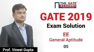 GATE 2019 Answer Key - Video Solution for Electrical Engineering | General Aptitude - 05