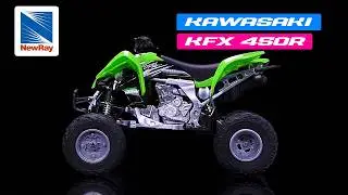 Kawasaki KFX 450R ATV Green 1/12 Motorcycle Model by New Ray