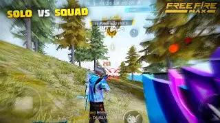 Fastest Mobile Player ⚡| Solo VS Squad Epic Full Gameplay 💥 |  Free Fire Max 📲