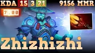 Top mmr Zhizhizhi plays Storm Spirit SOLO MMR 9156! Full game