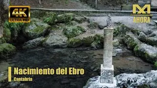 NACIMIENTO DEL R&Iacute;O EBRO (FONTIBRE - HERMANDAD DE CAMPOO DE SUSO - CANTABRIA) A VISTA DE DRON [4K]