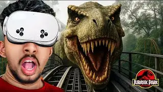 Dinosaur Roller Coaster Ride in VR 😱🦖