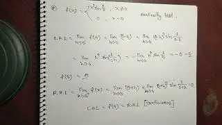 Continuity Test of a function at any point part-02