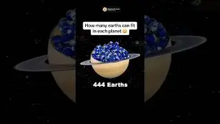 Here&rsquo;s how many Earths you could fit inside each planet #AstronomyShorts #PlanetaryFacts