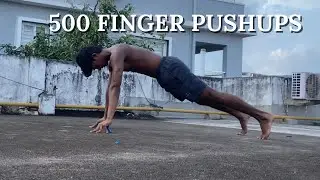 500 Finger Pushups.