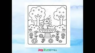 Cute Cat Moments Printable Coloring Book | Bold & Easy Coloring Sheets for Kids & Adults