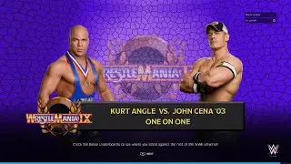 Kurt Angle vs John Cena 5 Star Match-W2K25