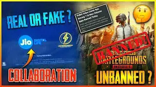 PUBG MOBILE COLLABORATION WITH JIO ? - PUBG MOBILE WILL BE UNBANNED IN  1 WEEK 100% CONFIRMED ?