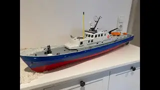 Carrera Helgoland Polizeiboot (70er) – Untergang & Reparatur | RC Oldtimer Boot