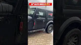 28&rdquo; Alloye Wheels🙀🤩‼️#thar4x4 #modifiedthar #short #viral #trending #automobile #thargadi #ytshort