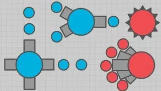 Diep.io FFA - Tri-Angle & Quad Tank Highlights (Level 30 Throwback)