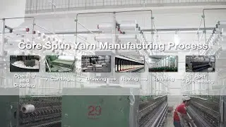 How Core Spun Yarn is Made | Core Spun Yarn Manufacturing Process | Salud Style