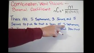 Combination Word Problems - Binomial Coefficient - Example 4