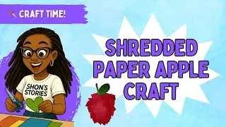 Torn Paper Apple Craft 🍎 | Easy Fall Activity for Kids! #kids
