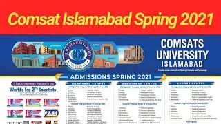 Comsat University Islamabad Spring Admissions Open For Graduate & Undergraduate 2021 ||