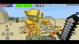 CALVIN VS LUCKY BOSS DAN 2 ROBOT BESAR - MINECRAFT SURVIVAL MOD PART 10