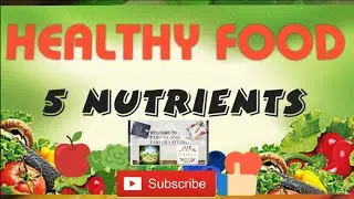 Healthy Food 5 Nutrients|Healthy Eating|Food Pyramid|Educational Science Video|Food Groups|Nutrition