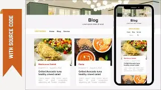 Food website Blog page | html & pure css | Responsive