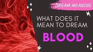 MEANING OF DREAM BLOOD : Interpretation & Symbolism