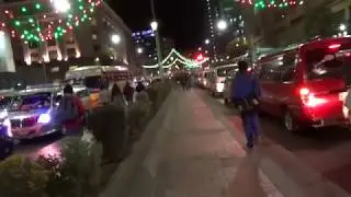 La Paz, Bolivia traffic at night