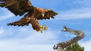 Golden Eagle and Cobra &ndash; Breathtaking Battle for Survival