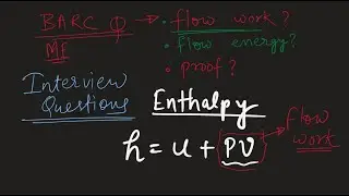 Latest BARC Mechanical Interview Question  | Thermodynamics | flow work