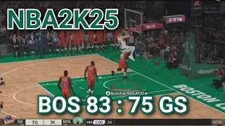 NBA2K25 셀틱스 vs워리어스와 숨막힌 접전 마지막 2분 승부의 결말은? Down to the Wire! Celtics Edge Out Warriors in Close Game