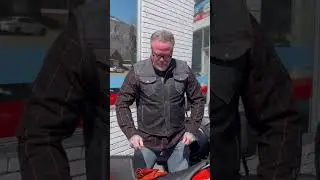 Putting on our new B Diamond Leather Vest | BDL gloves | CVO