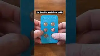 Pop-A-Cell&hellip;Great way to learn and practice braille characters #braille #learn #fun #exciting