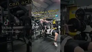 Only 0.075% of people can bench press 100kg in the world. Can you?? #benchpress #fitness #gym