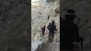 Braving the Icy Descent: Haramosh Glacier's Treacherous Path! ❄️🧗&zwj;♂️ #sohailamar #haramosh