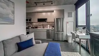 A furnished West Loop alcove studio #905 at Evo Union Park