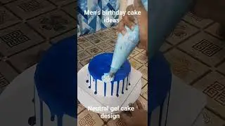 Easy instant 🍍 neutral gel cake decoration ideas#gel Cake recipe#cake#cakeshort#cakedesign#yt#shorts
