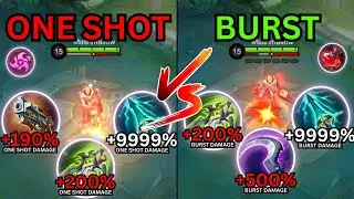 GRANGER ONE SHOT BUILD VS GRANGER BURST DAMAGE BUILD ~ MLBB