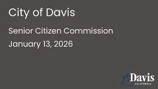 Senior Citizen Commission - January 13, 2026