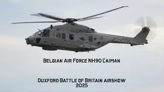 4K Belgian Air Force NH90 Caiman at Duxford Battle of Britain airshow 2025
