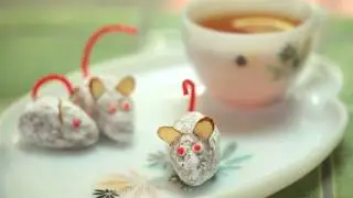 White Chocolate Ginger Mice Truffles Recipe || KIN EATS