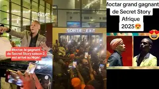 L&rsquo;arriv&eacute; de Moctar le grand gagnant de secret Story Afrique 2025 