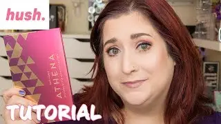 PURPLE COPPER GLITTER EYE TUTORIAL | HUSH Bad Habit Athena Palette - Huda Desert Dusk Dupe!
