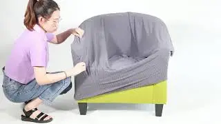 Gray tub chair cover armchair cover slipcovers 2026
