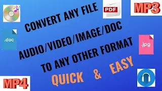 CONVERT ANY TYPE OF FILE FAST & EASY WITH THIS FREE SOFTWARE