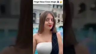 Amazing Wow 😮 Waka Waka Song 🎵 😍  Finger Nose cross Magic 🎩 ✨️ 😃 #song #dance #music