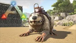 ARK: Survival Evolved - TAMING A BEAVER - CASTOROIDES!! (ARK RAGNAROK MAP)
