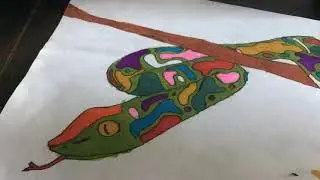 TIMELAPSE ART: Snake