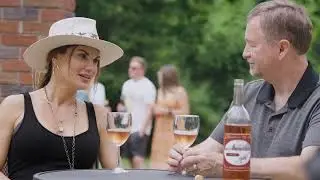 Lauren Abraham Travel Host Visits with Matt Mallinson Owner of Mallinson Vineyard and Hall