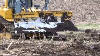 CAT D6TXW VPAT Bulldozer - start of building a narrow base terrace
