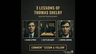 3 Dangerous Lessons from Thomas Shelby | Dark Psychology 🌑. #ThomasShelby #motivation #shorts