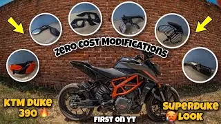 Zero Cost Modifications In KTM Duke 390 😍 | First On YouTube 🔥| No money Needed 💸